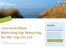 Tablet Screenshot of haus-muschelsucher.de